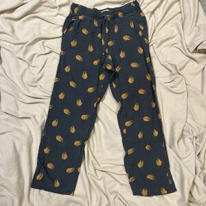 Old Navy Blue Pajama Pants with Taco Print